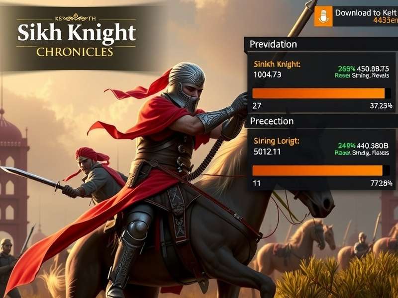 Sikh Knight Chronicles download statistics chart for India